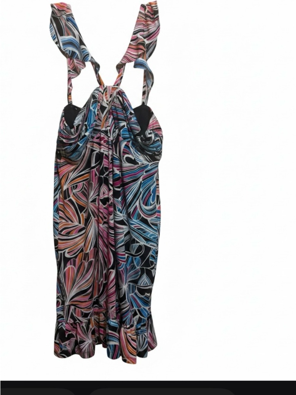 Trina by TrinaTurk -Color Swirl Print multicolor Sleeveless Dress size 10